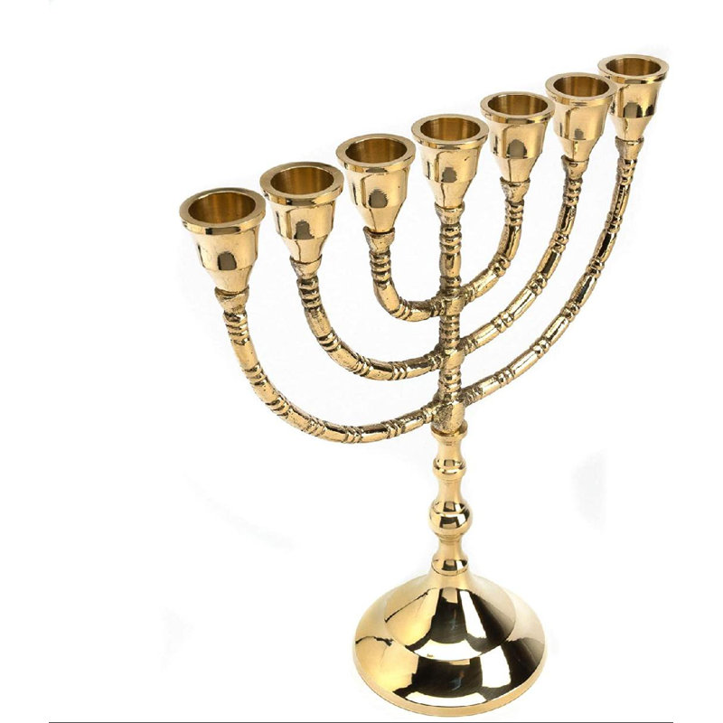 The Holiday Aisle® 10 Inch Beautiful 7 Light 6 Branch Solid Brass